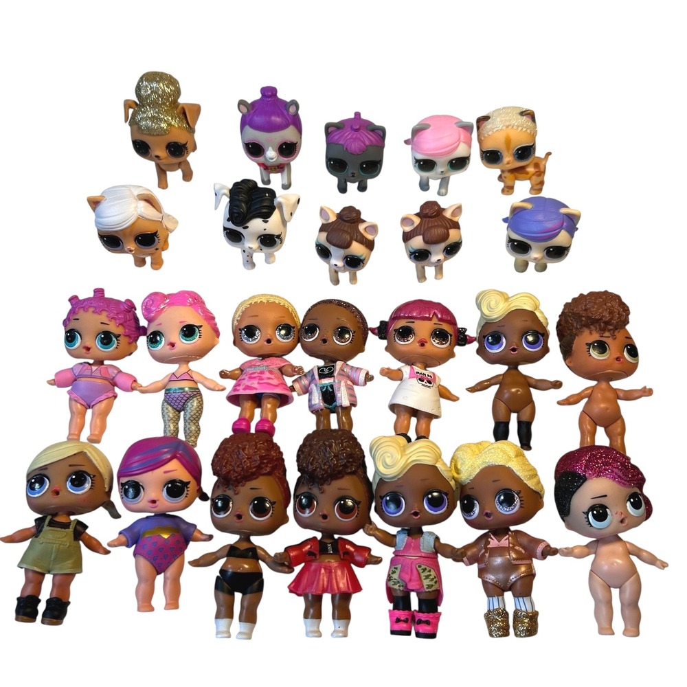 LOL Surprise Dolls & Pets Lot of 24 Figures MGA Entertainment Toys 2017-2018